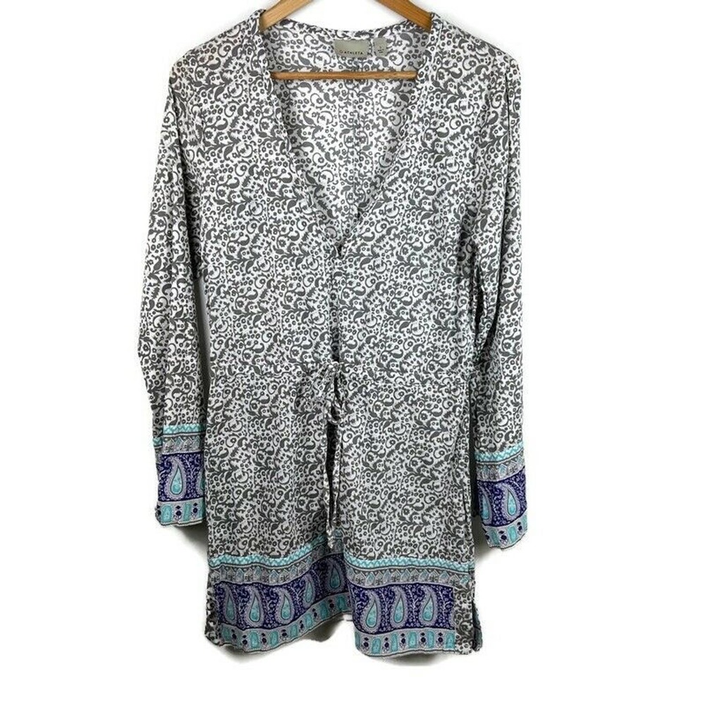 Athleta Laguna Coverup Womens Small Gravel Grey Surat Dress